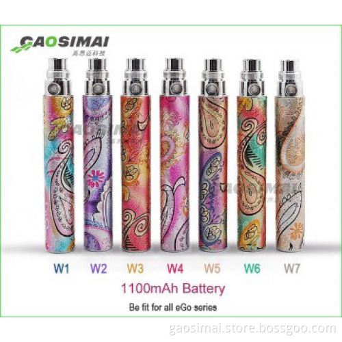 high quality ego cigarette battery carved ego Queen battery